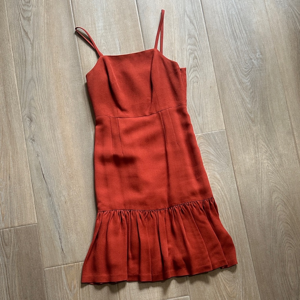 Club Monaco Terracotta Midi Dress